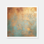 Copper Patina Rustic Metallic Servet (Voorkant)