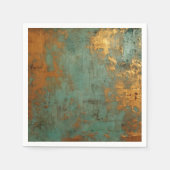 Copper Patina Rustic Metallic Servet (Voorkant)