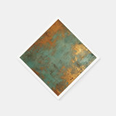 Copper Patina Rustic Metallic Servet (Hoek)