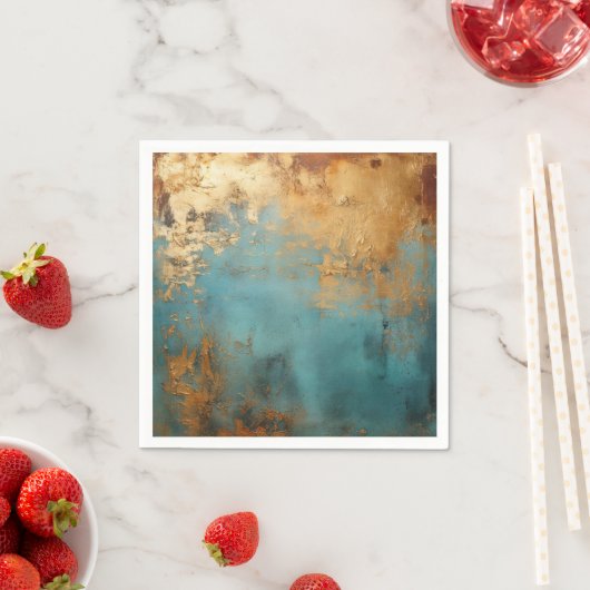 Copper Patina Rustic Metallic Servet (Insitu)