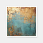 Copper Patina Rustic Metallic Servet (Voorkant)
