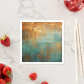 Copper Patina Rustic Metallic Servet (Insitu)