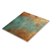 Copper Patina Rustic Metallic Tegeltje (Zijkant)