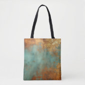 Copper Patina Rustic Metallic Tote Bag (Voorkant)