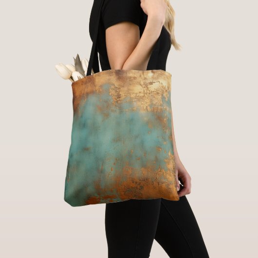 Copper Patina Rustic Metallic Tote Bag (Dichtbij)