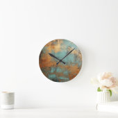 Copper Patina Rustic Ronde Klok (Huis)