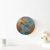 Copper Patina Rustic Ronde Klok (Huis)