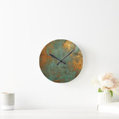 Copper Patina Rustic Ronde Klok (Huis)