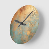 Copper Patina Rustic Ronde Klok (Hoek)