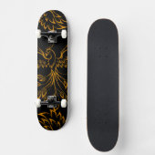Copper Phoenix stijgt op zwart 2 Persoonlijk Skateboard (Voorkant)