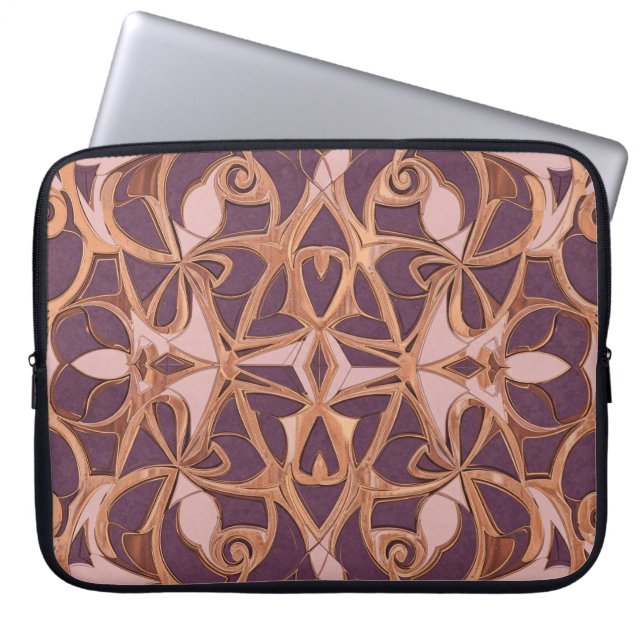 copper purple  laptop sleeve (Voorkant)