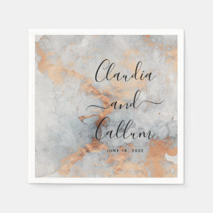 Copper Quarry Wedding Cocktail Napkins Servet