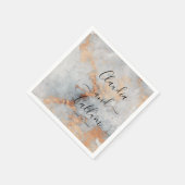 Copper Quarry Wedding Cocktail Napkins Servet (Hoek)