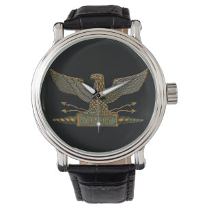 Copper Roman Eagle Horloge