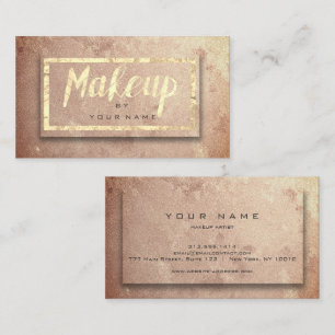 Copper Roos Gold Blush Beauty Makeup Artist Glam Visitekaartje