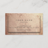 Copper Roos Gold Blush Beauty Makeup Artist Glam Visitekaartje (Achterkant)