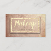 Copper Roos Gold Blush Beauty Makeup Artist Glam Visitekaartje (Voorkant)