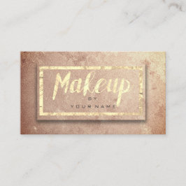 Copper Roos Gold Blush Beauty Makeup Artist Glam Visitekaartje
