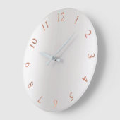 Copper Roos Gold Glitter Grey Silver US GB-nummers Grote Klok (Hoek)