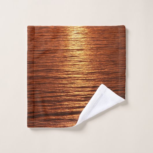 Copper sea pattern bad handdoek (Wasdoekje)