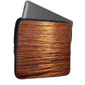 Copper sea pattern laptop sleeve (Voorkant Rechts)