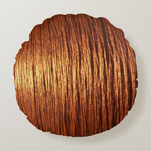 Copper sea pattern rond kussen (Voorkant)