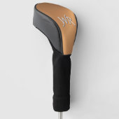 Copper Shine Persoonlijke Initialen Golfheadcover (Schuin)