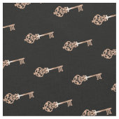 Copper |  sleutelpatroon stof (Close Up)