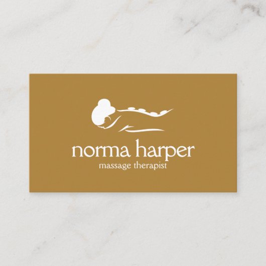 COPPER Stone Massage Therapy Wellness Day Spa Visitekaartje (Voorkant)