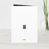 Copper Thor Hammer black greeting card Kaart (Achterkant)