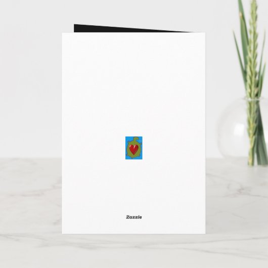 Copper Thor Hammer black greeting card Kaart (Achterkant)