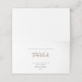 COPPER TYPOGRAPHY Hand Lettered Script Wedding Plaatskaartje (Buitenkant ongevouwen)