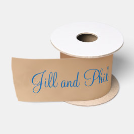 Copper Wedding Monogram Satijnen Lint
