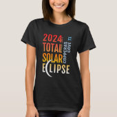 Copperas Cove Texas TX Total Solar Eclipse 2024 5 T-shirt (Voorkant)