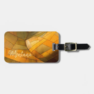Copperbrass Sheet Metal Abstract Bagagelabel
