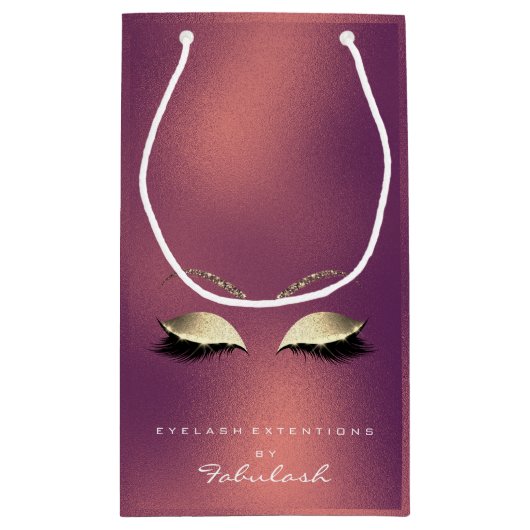 CopperGold Glitter Makeup Lashes Beauty Brandin Klein Cadeauzakje (Achterkant)