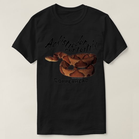 Copperhead Snake Agkistrodon contortrix T-shirt (Design voorkant)