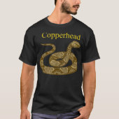 Copperhead Snake Venomous Pit Viper Reptile T-shirt (Voorkant)
