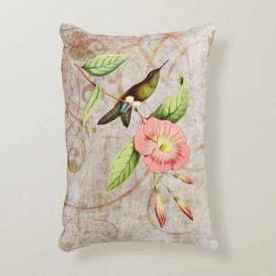 Coppery Bellied Puff Leg Hummingbird Accent Pillow Decoratief Kussen