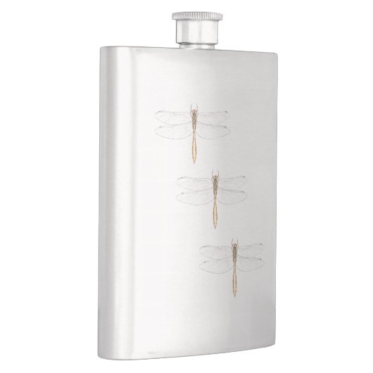 Coppery Emerald Dragonfly Hip Flask Flacon (Rechts)