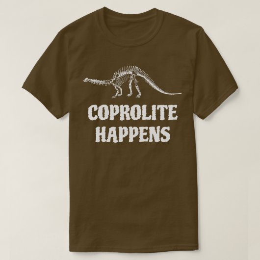 Coprolite Happer Fossil Hunter Paleontology Geolo T-shirt (Design voorkant)