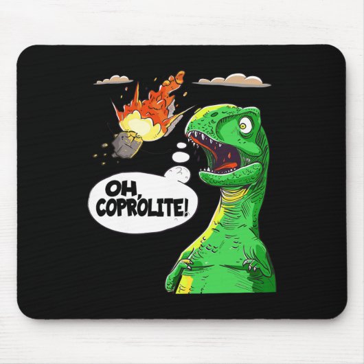 Coprolite Paleontology Humor Funny Dinosaur C Muismat (Voorkant)