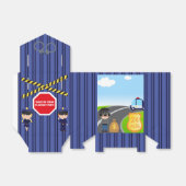 Cops and Robbers Birthday Party Guest Dank u Bedankdoosjes (Uitgevouwen)