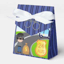 Cops and Robbers Birthday Party Guest Dank u Bedankdoosjes