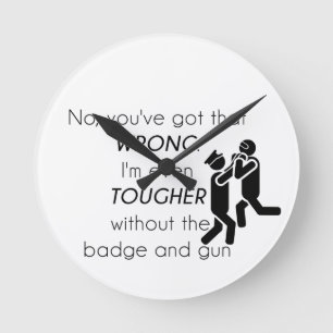 Cops de Giften van Grappen Ronde Klok