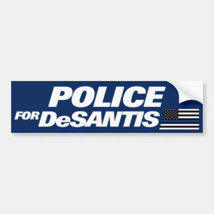 Cops deSantis Blauwe Lijn Politie voor deSantis 20 Bumpersticker