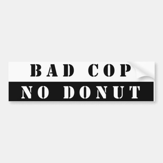 Cops & Donuts Bumpersticker (Voorkant)