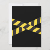 Cops en Robbers Birthday Chalkboard Kaart (Achterkant)