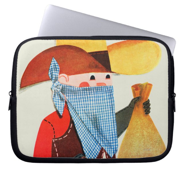 Cops en Robbers Laptop Sleeve (Voorkant)