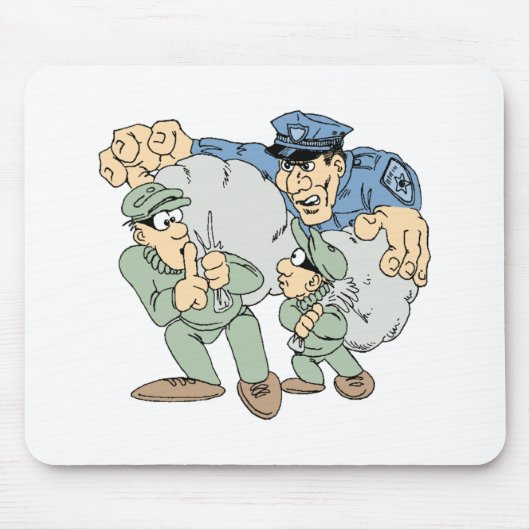 Cops en Robbers Muismat (Voorkant)